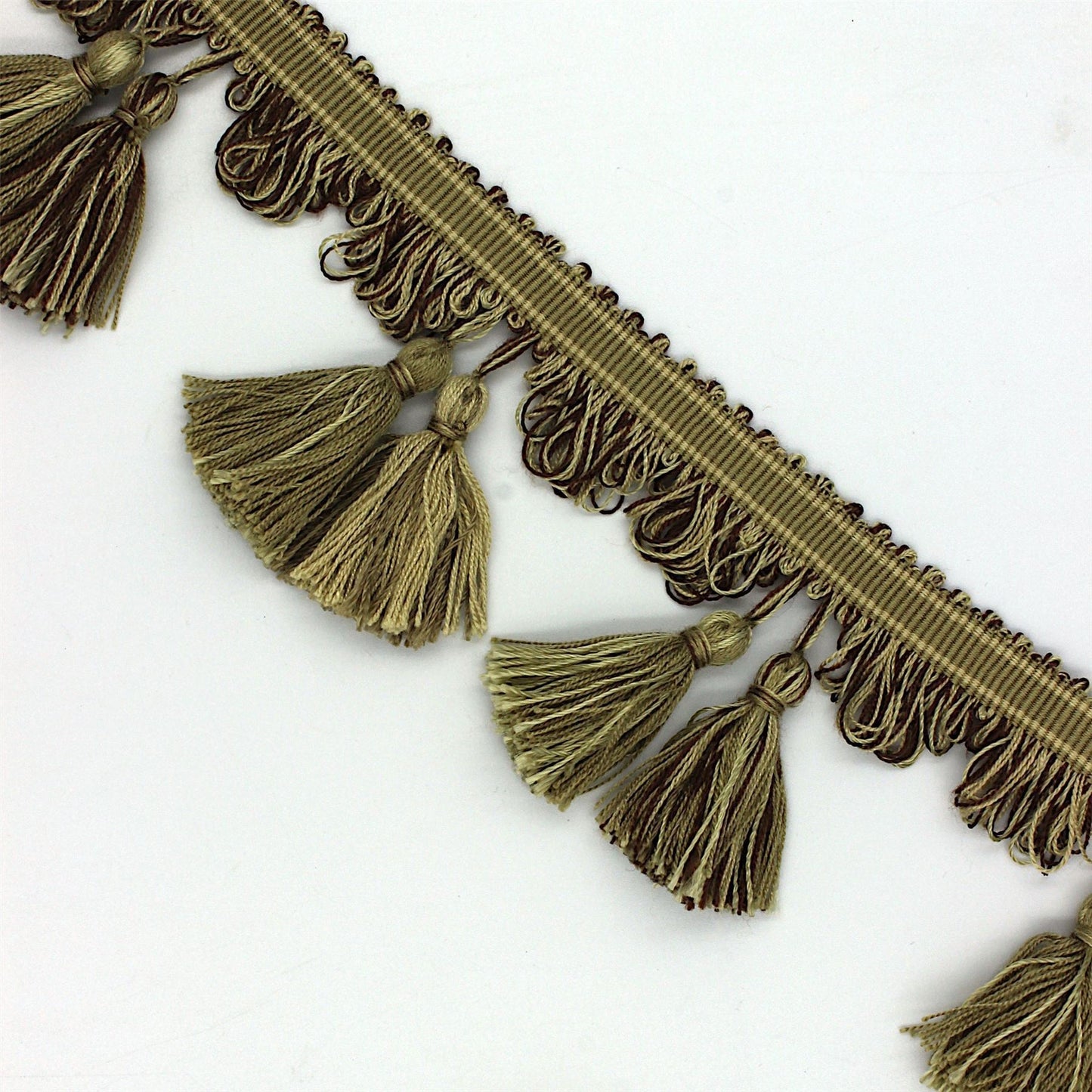 Grosgrain Braid With Tassel Fringe 70mm 6175