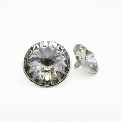 Round Crystal Button - 4351