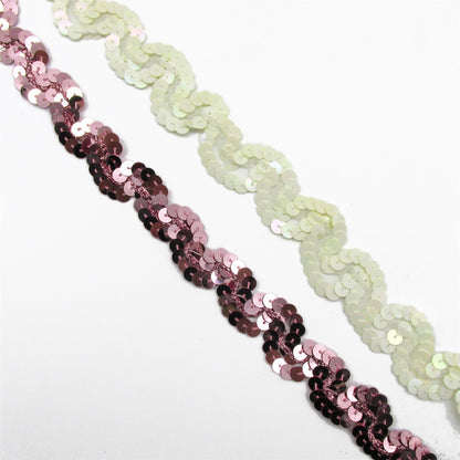 Corded Sequin Braid - 15mm - by the metre - 6083
