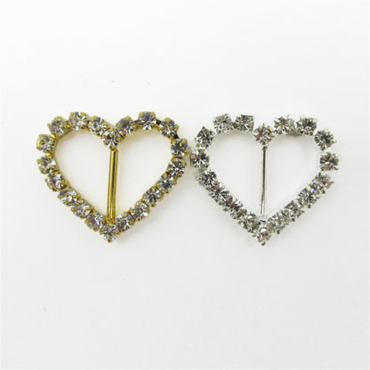 Diamante Heart Buckle - 7136