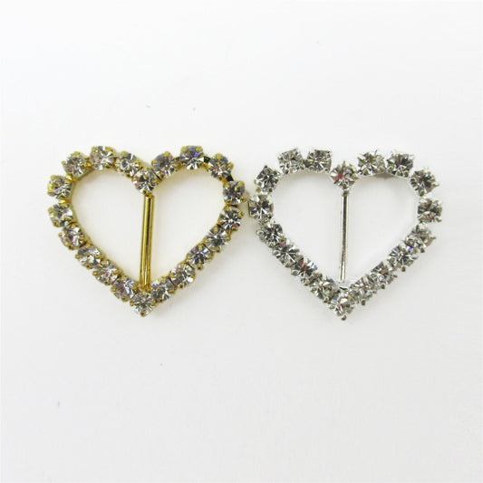 Diamante Heart Buckle - 7136