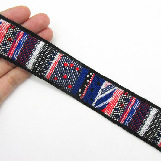 Acrylic Braid Red Blue 35mm 2261