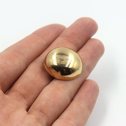 Metal Plain Dome Button 7626