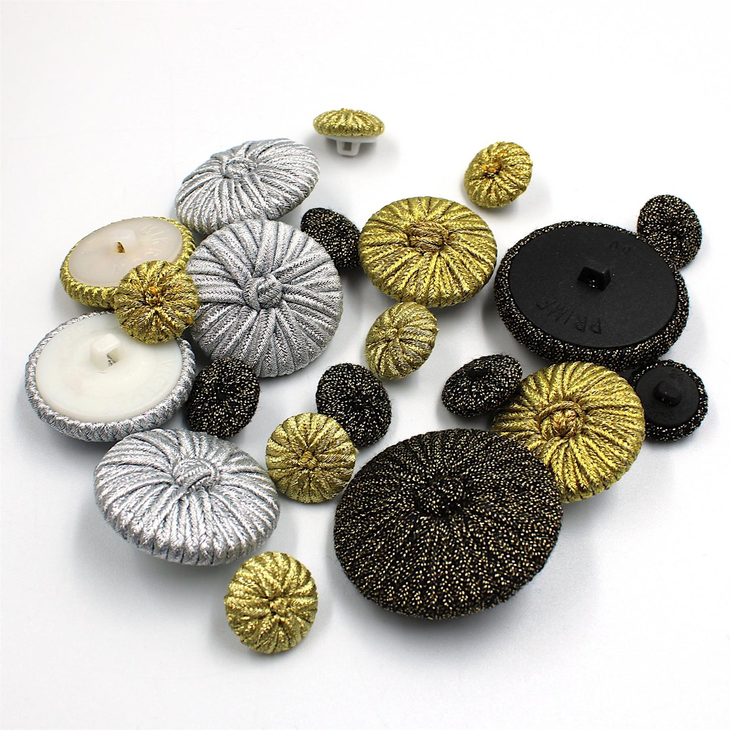 Metallic Corded Button - 4356