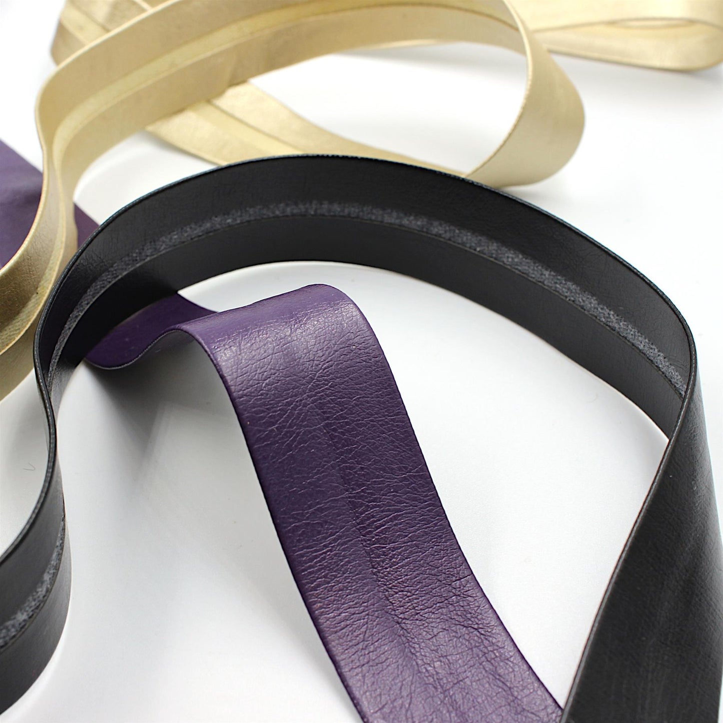 Folded Leatherette Bias Binding Tape - 9949