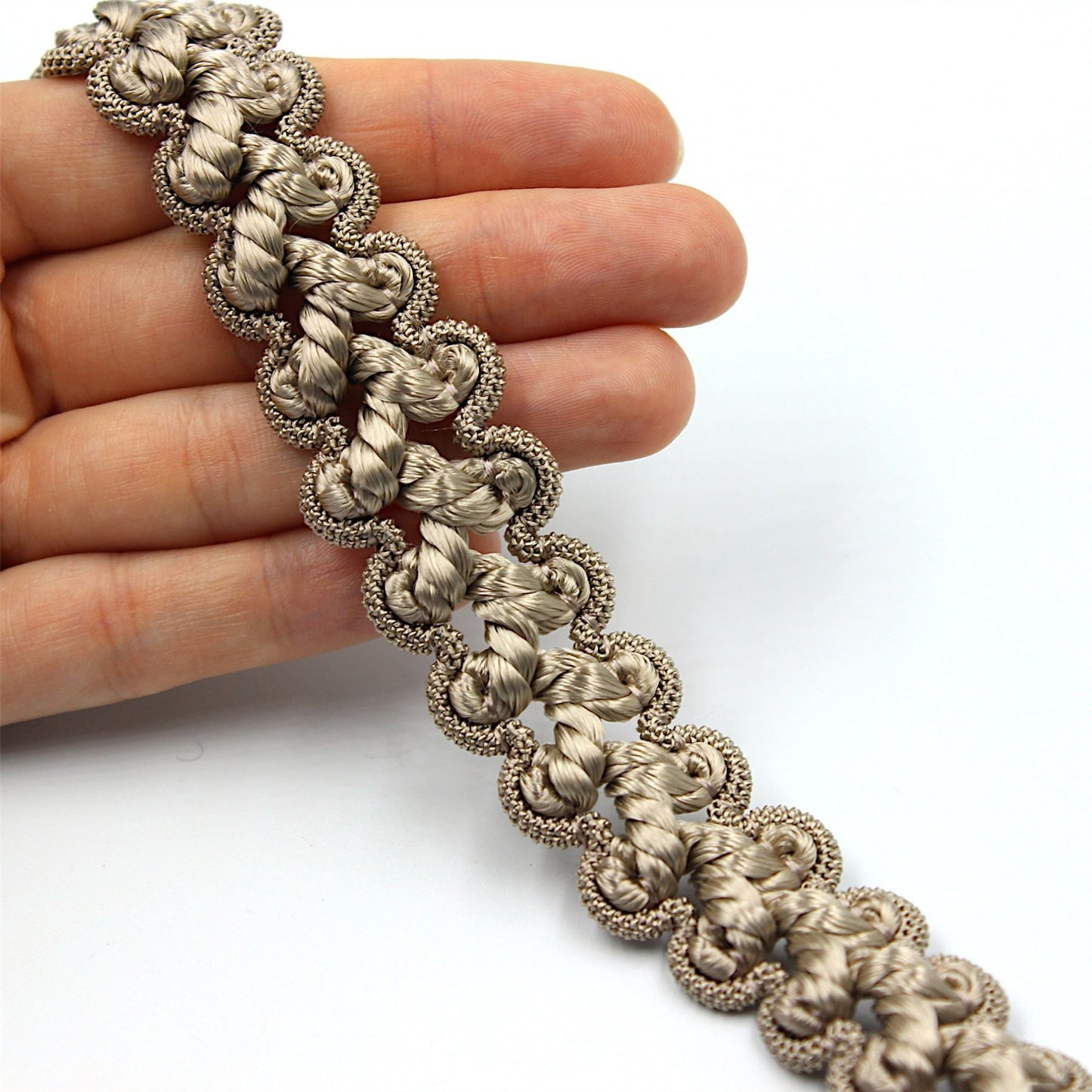 Gimp Braid With Shiny Rayon Centre 25mm 8434