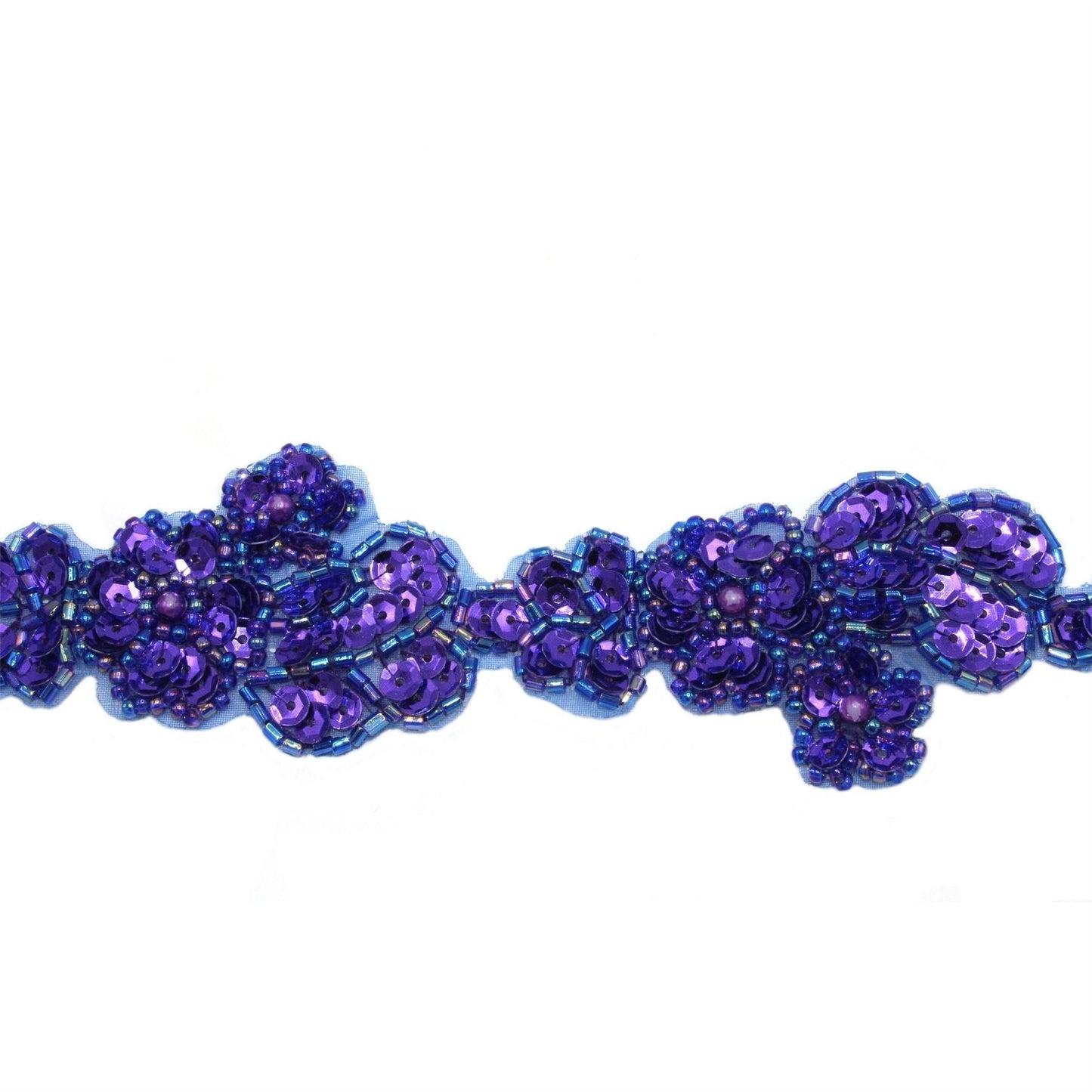 Sequin Flower Braid Trim 38mm 8808