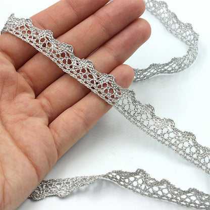 Narrow Metallic Lace 15mm 8421