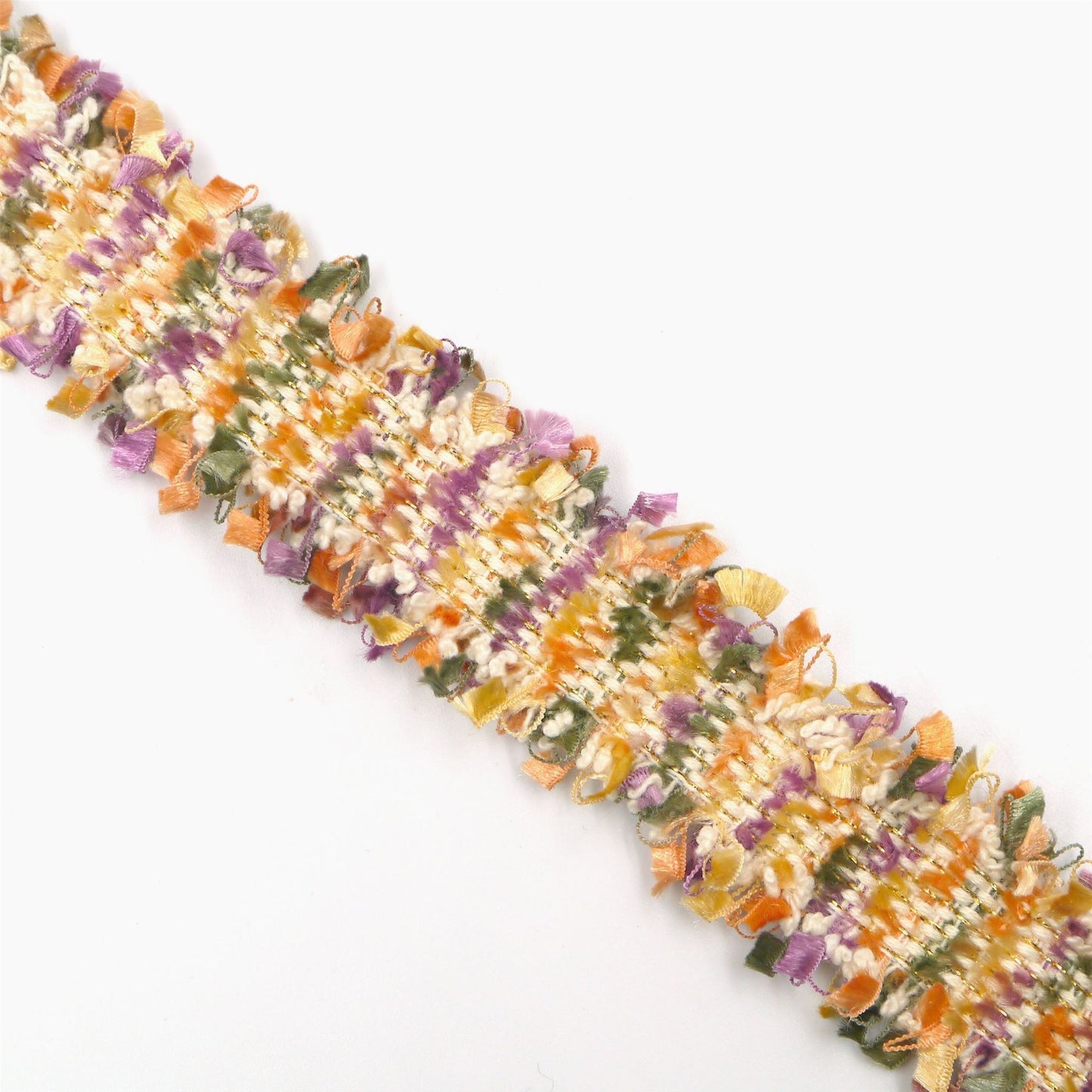 Frayed Braid With Metallic Threads 30mm 6381