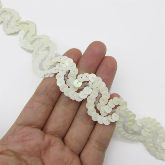 Corded Sequin Braid - 15mm - by the metre - 6083