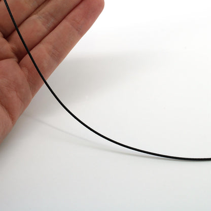 Waxed Cord - Black - 1mm x 100 metres - 8627