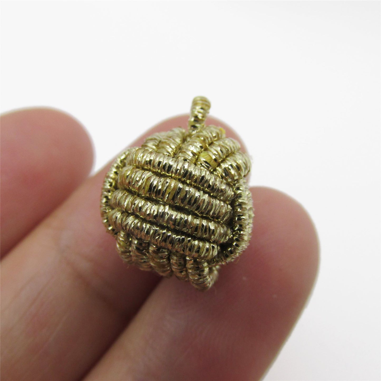 Lurex Chinese Knot Button - 7434