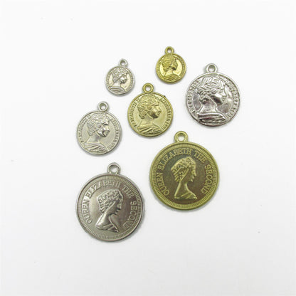 Decorative Coins With Hanging Loop x10 7083