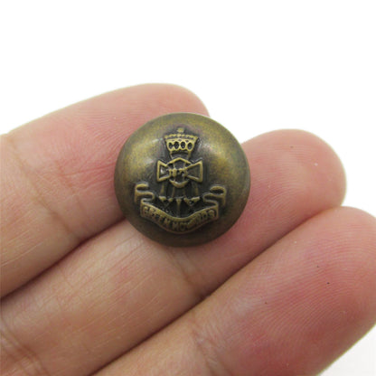 Acrylic Dome Button with Crest - 4391