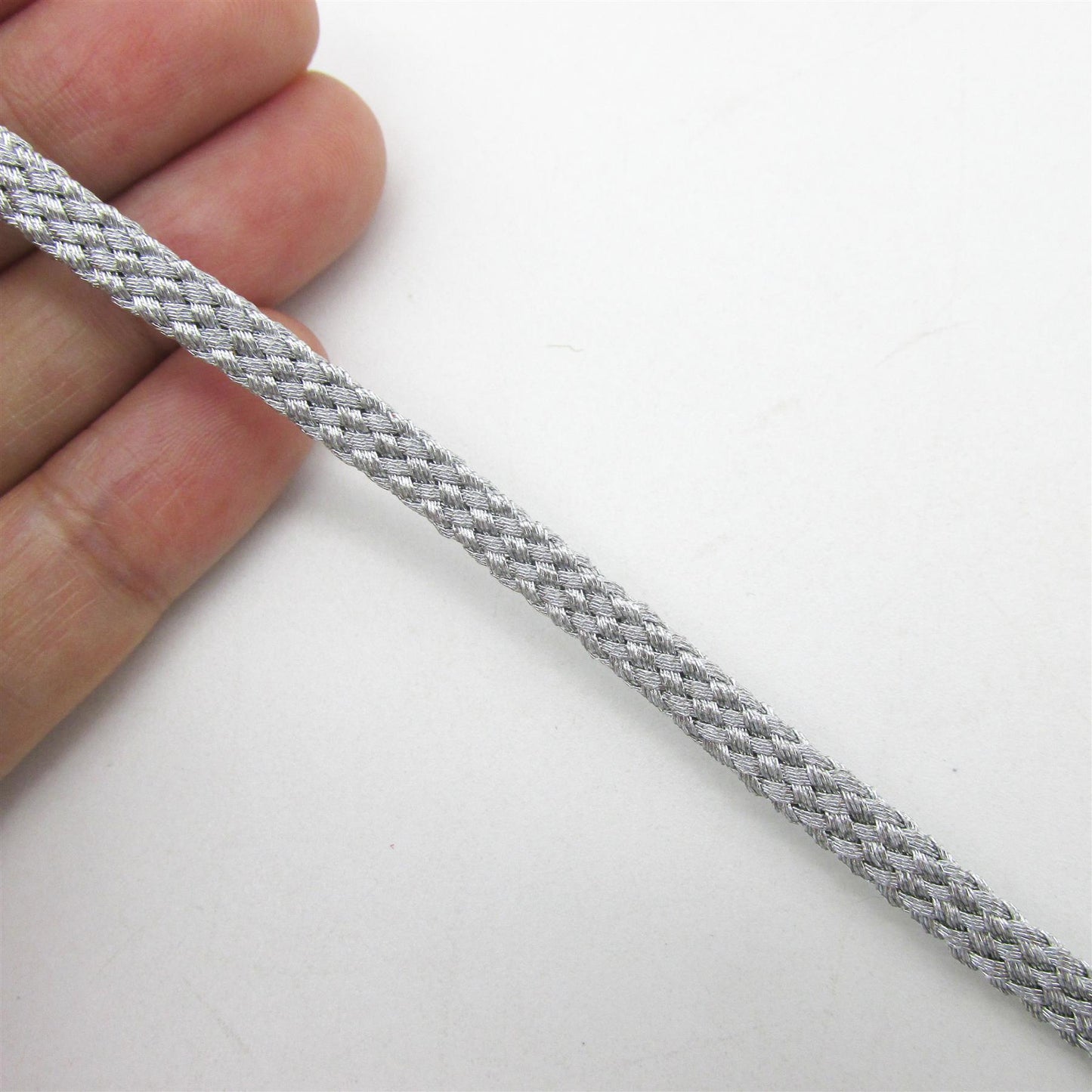 Flat Metallic Tubular Braid 7644