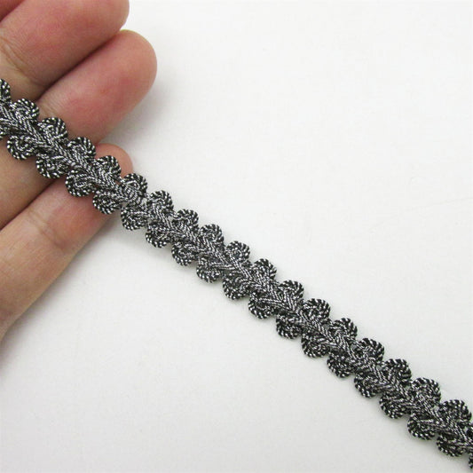 Metallic Feather Braid - 11mm - by the metre - 3278