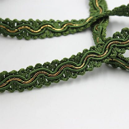 Vintage Braid with Metallic Wave - 10mm - by the metre - 1724