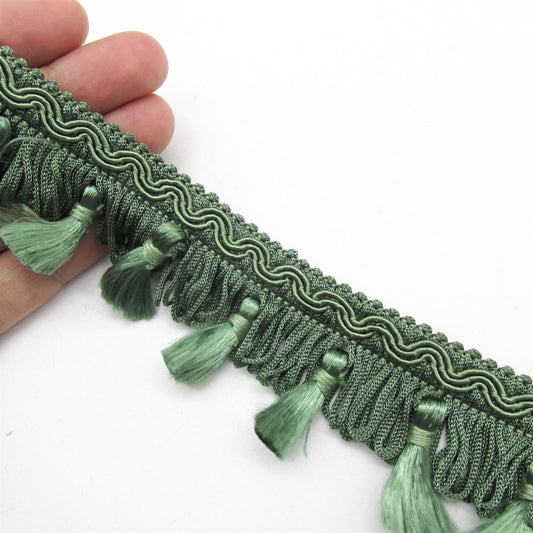 Vintage Tasselled Looped Fringe - 50mm - by the metre - 1865