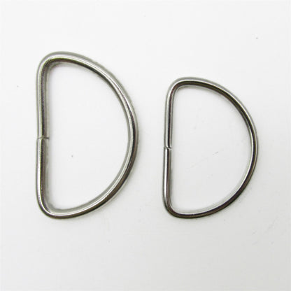 Metal D Ring - Silver - 5242
