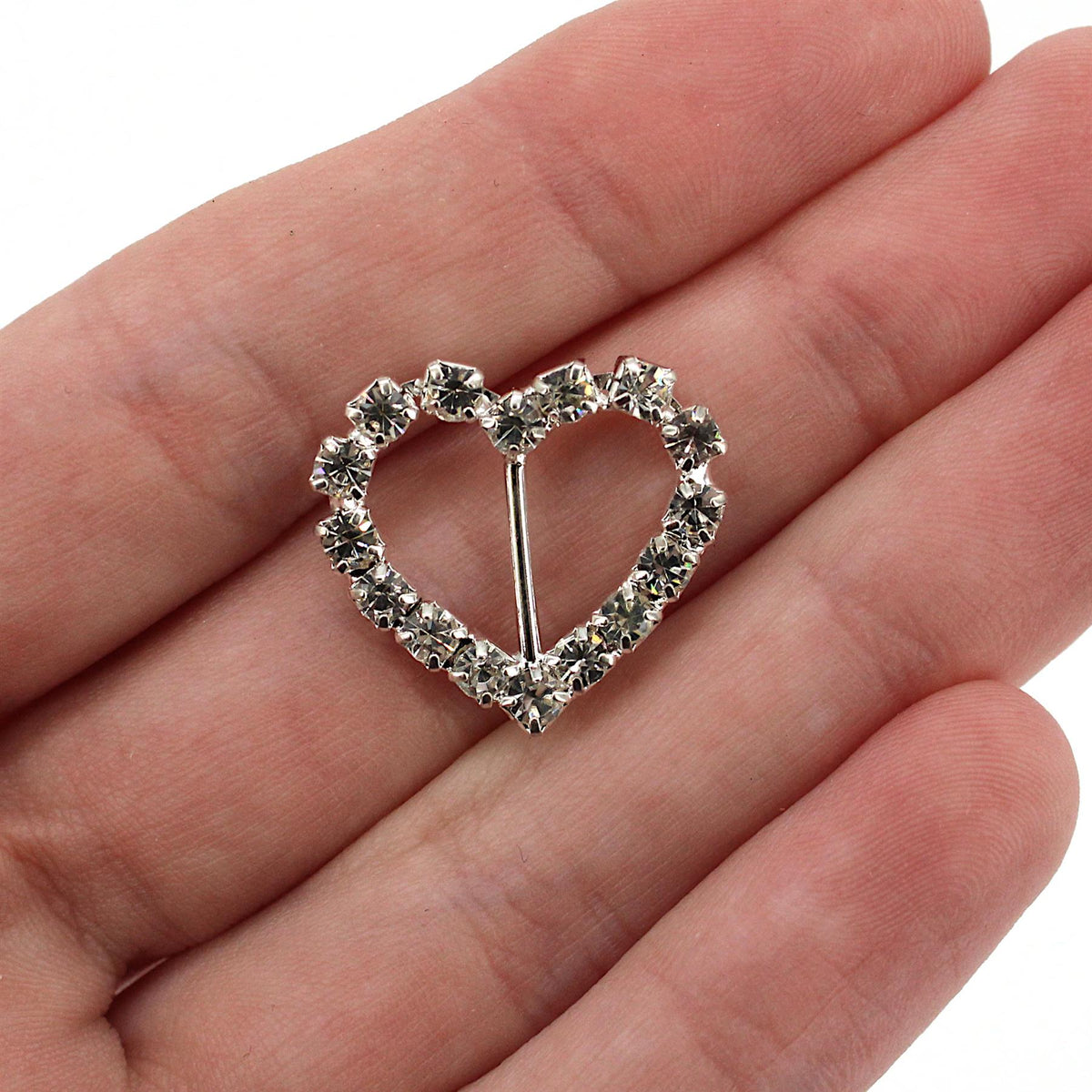 Diamante Heart Buckle - 7136