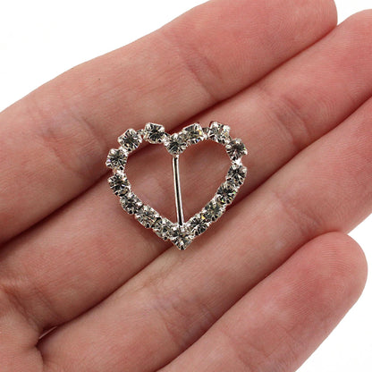 Diamante Heart Buckle - 7136