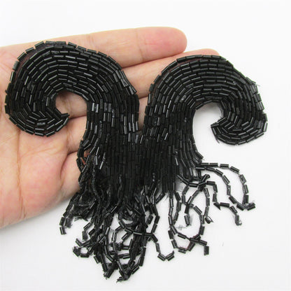 Double Curl and Dangles Motif - 12cm - 7283