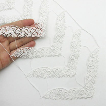 Large V Shaped Lace Motifs 15cm x10 - 9142