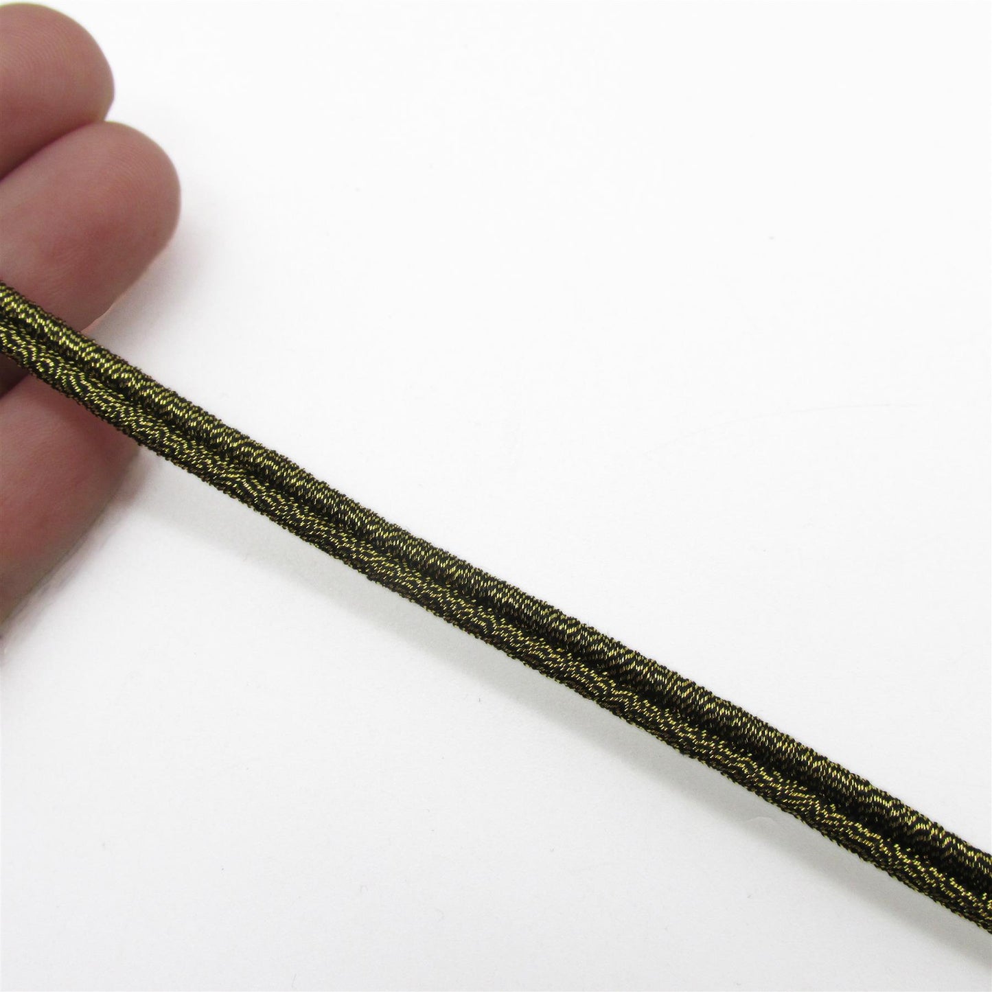 Metallic Russia Braid - Old Gold - 5mm - by the metre - 7585