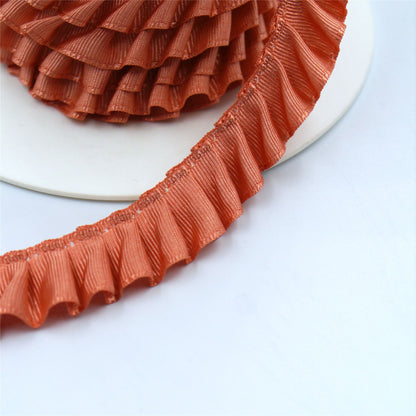 Knife-Pleated Taffeta Ribbon 16mm 7110