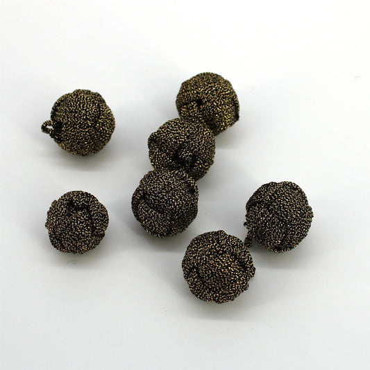 Metallic Knot Button - Dark Gold - 16mm - 4377