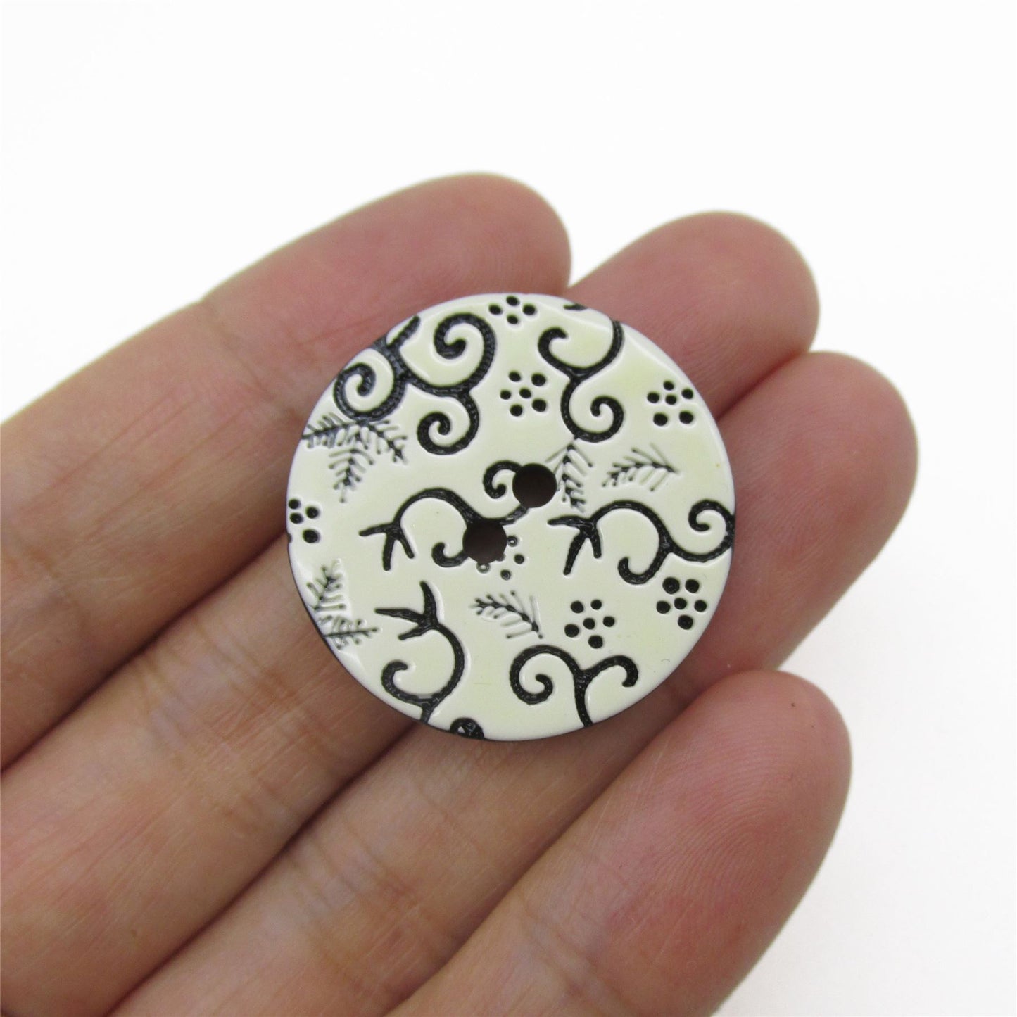 Decorative Leaf Buttons - 4414