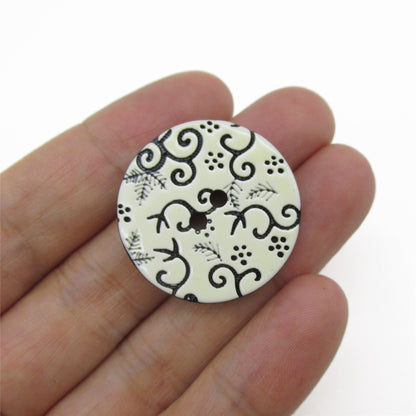 Decorative Leaf Buttons - 4414