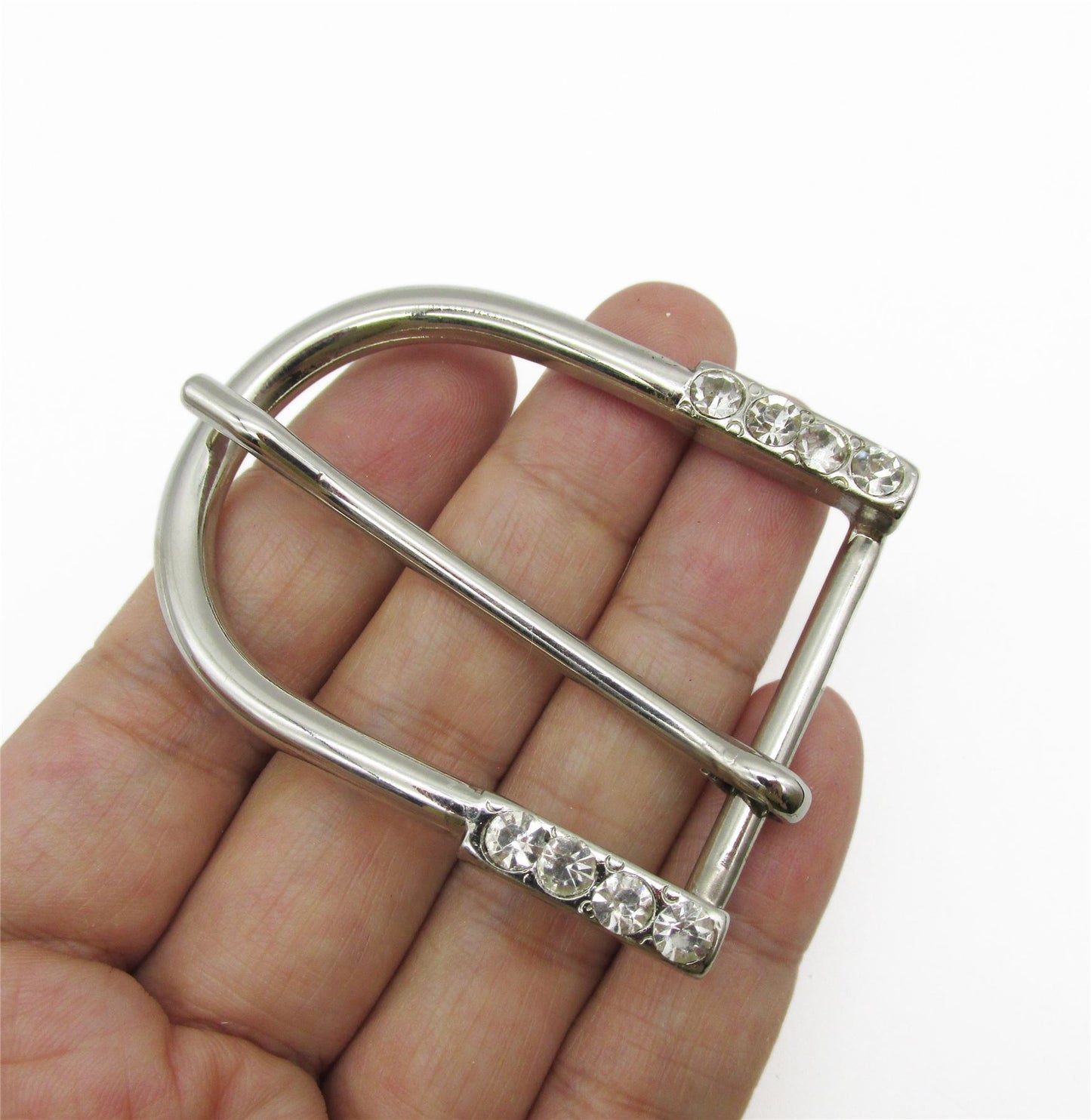 Diamante Detail U Buckle 58mm x 45mm - 58mm - 5238