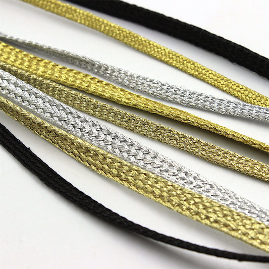 Metallic Woven Flat Braid 7979