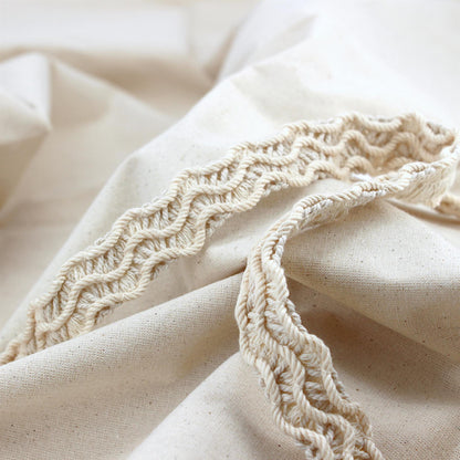 Rustic Cotton Corded Braid - Natural - 24mm - by the metre - 5583