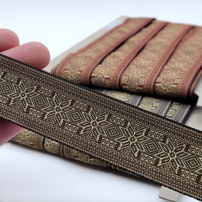 Nordic Snowflake Patterned Braid 32mm 5495