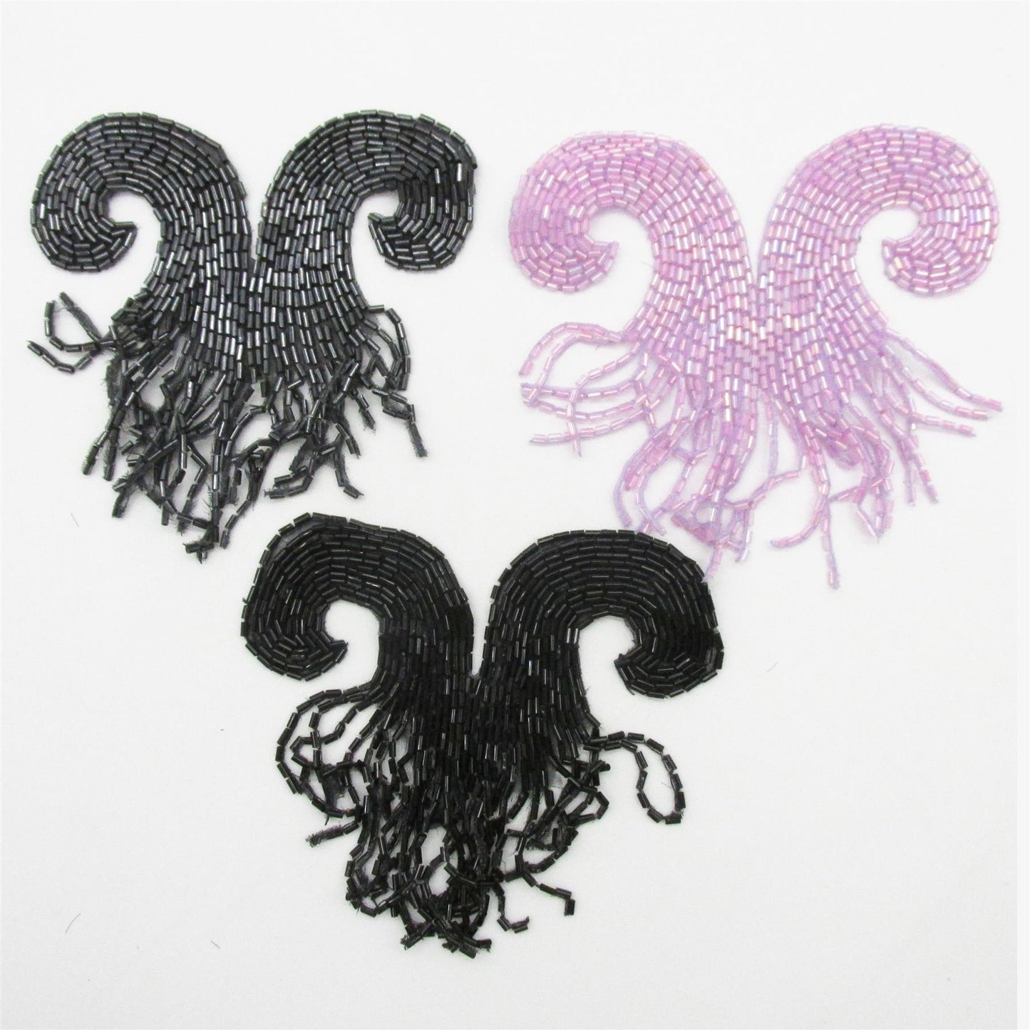 Double Curl and Dangles Motif - 12cm - 7283