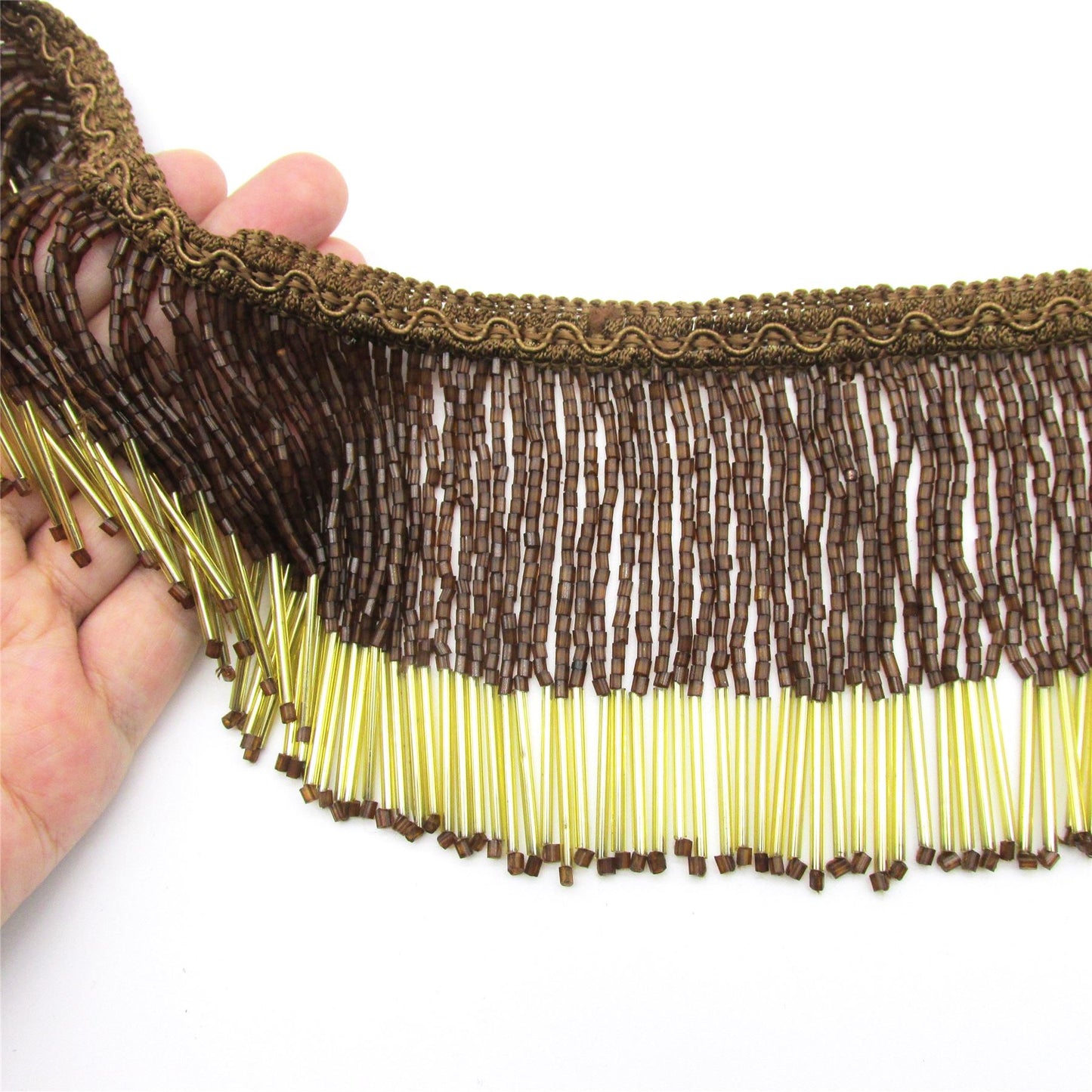 Glass Beaded Fringe 9cm 9777