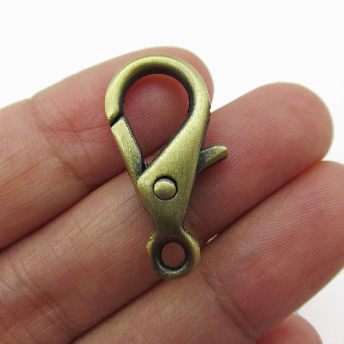 Rounded Metal Lobster Clasp x 10pcs - 6168