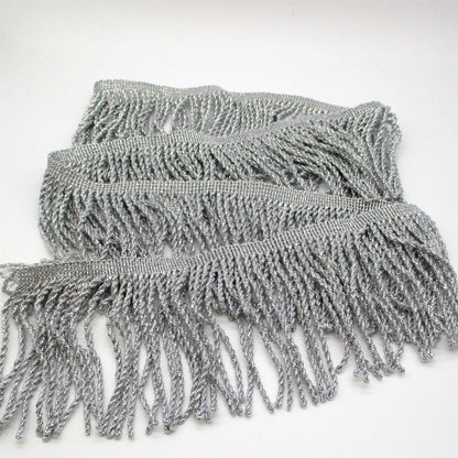 Lurex Bullion Fringe - by the metre - Silver - 6051