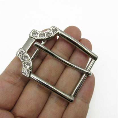 Diamante Detail Metal Buckle 50mm x 38mm - 5237