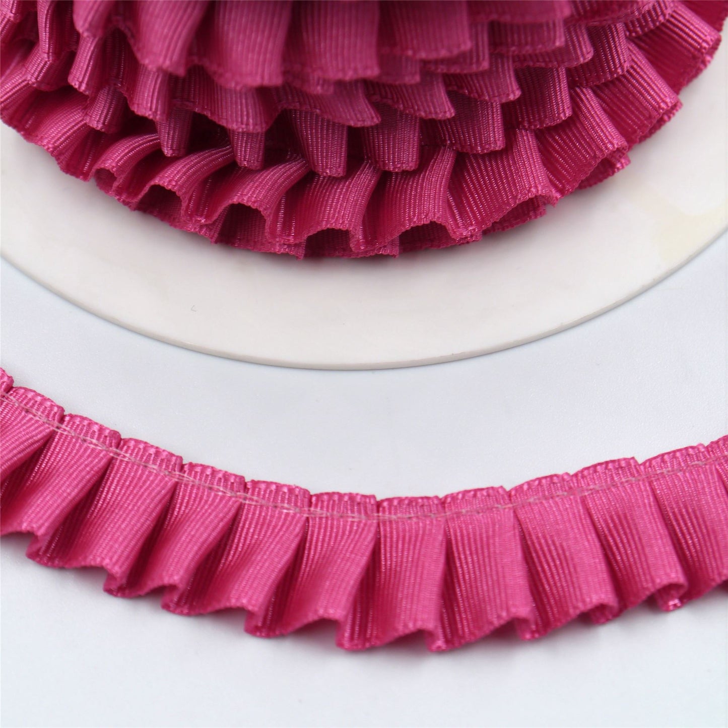 Knife-Pleated Taffeta Ribbon 16mm 7110