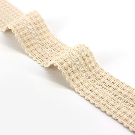 Cotton Folding Braid - Natural - 35mm x 1m - 5560