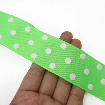 Polka Dot Grosgrain Ribbon - 36mm - by the metre - 5434