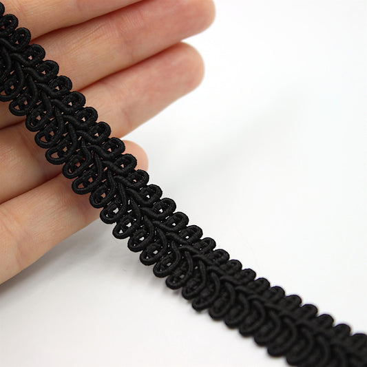 Viscose 'Feather' Gimp Braid 13mm x 1m - 5496