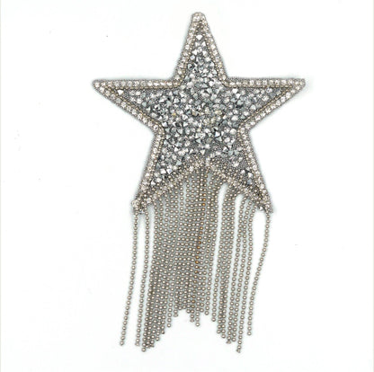 Iron-On Crystal Shooting Star 85mm - 6903
