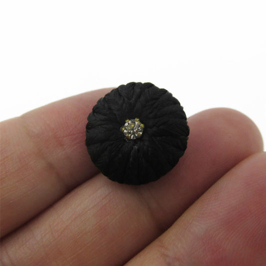 Passementerie Corded Button with Diamante Centre - 4363