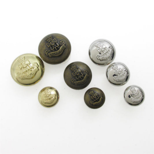 Acrylic Dome Button with Crest - 4391