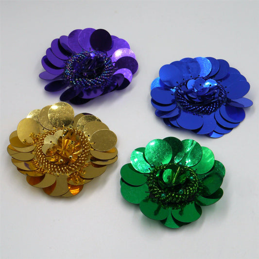 Flower Sequin Motif Large  - 75mm - 7472