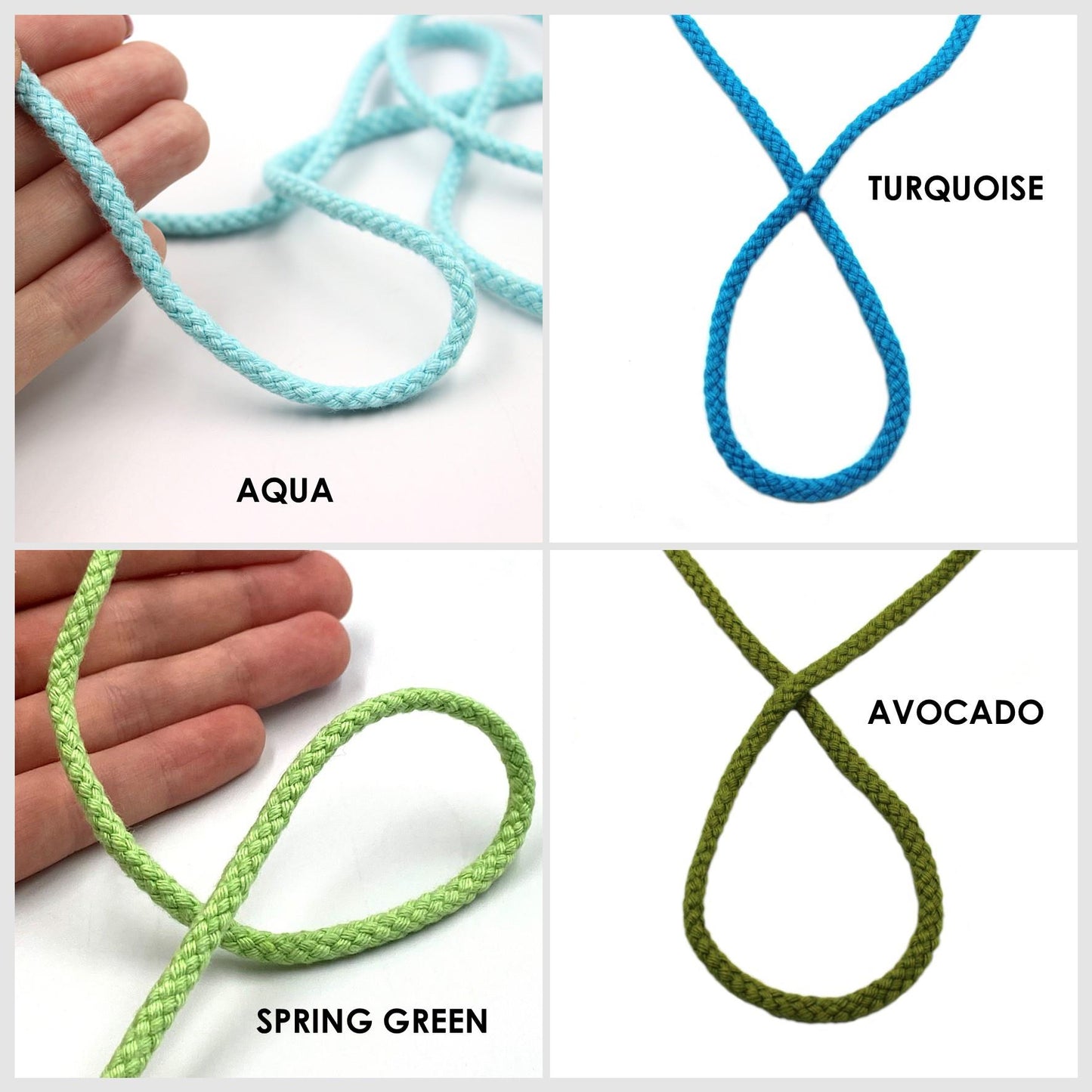 Round Plaited Cord 4mm x5m - 9868